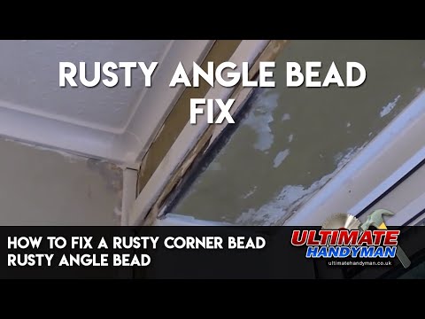 How to fix a rusty corner bead | Rusty angle bead