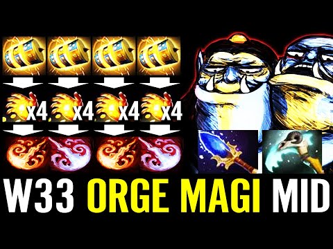 W33 ORGE MAGI MID! WTF Nonstop MIDAS Multicast 100% Gold Hack BEST CANCER HERO Dota 2 Pro Guide