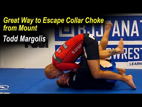 Great Way to Escape Collar Choke from Mount - Todd Margolis