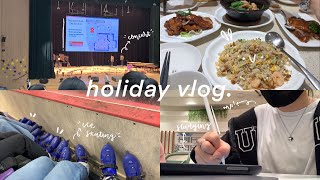 holiday vlog 🌷 | ice skating, concert, resospace, shooting, food, etc.