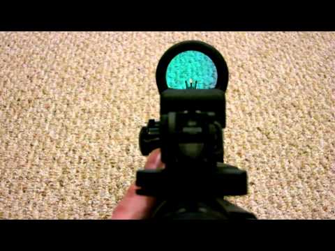 trijicon reflex red dot rx30a-51 with ta51 flattop mount 6.5 moa