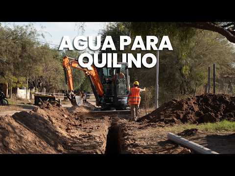 ¡Agua y futuro para 11.500 vecinos! Renovamos más de 72 km de redes en Quilino y Villa Quilino 💧🏗️
