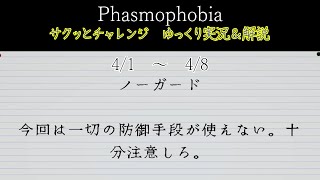 [Phasmophobia] サクッとチャレンジ : ノーガード [ゆっくり実況＆解説]