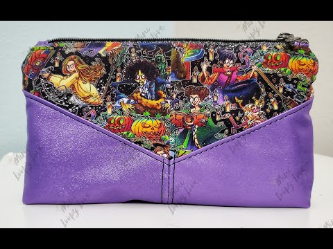 Silent sew: Making my first harlequin pouch from crafted by leanne