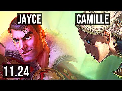 JAYCE vs CAMILLE (TOP) | 6 solo kills, 400+ games, 900K mastery, 12/4/8 | EUW Master | 11.24