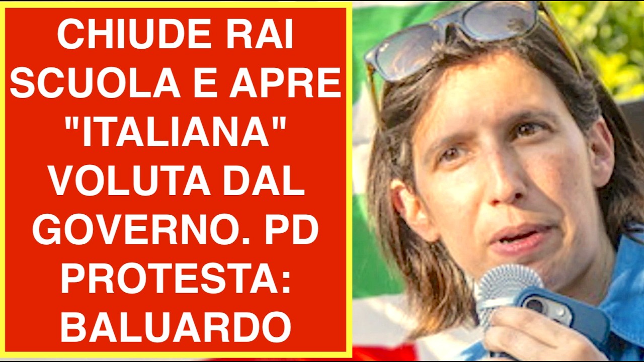 CHIUDE RAI SCUOLA E APRE "ITALIANA" VOLUTA DAL GOVERNO. PD PROTESTA BALUARDO DELLA TV