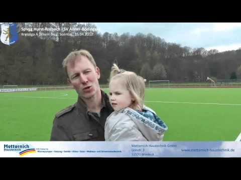 SpVgg Hurst-Rosbach vs. Allner-Bödingen-Tore 2. Halbzeit-Interviews