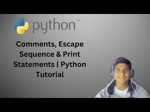 Comments Escape Sequence Print Statement Python Tutorial Codewithaaryan
