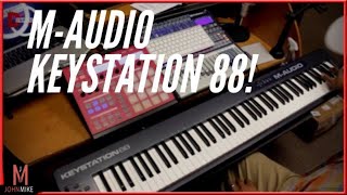 Video thumbnail for New M-audio Keystation 88 MKII Unboxing and Review by John Mike