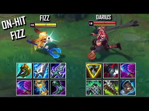 ON HIT FIZZ vs DARIUS FULL BUILD FIGHTS & Best Pentakills!