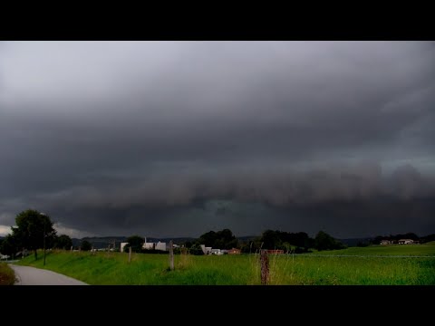 Schweres Hagelunwetter südlich von München am 26.07.2021