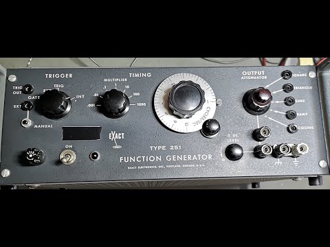 Exact Type 251 Function Generator 1mHz to 10kHz test repair teardown