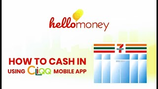HelloMoney cash-in using Cliqq App #AUB prepaid account #7eleven