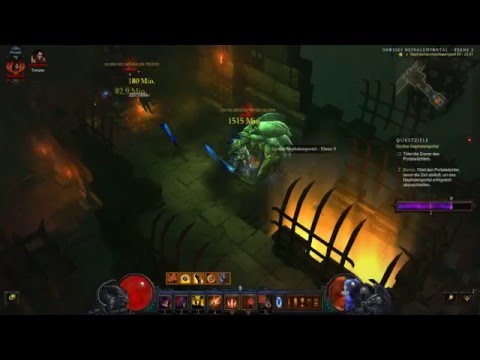 Diablo 3 2.4 S5 / Natalyas Raketen-Schattenansturm Build / Grift 65 Solo