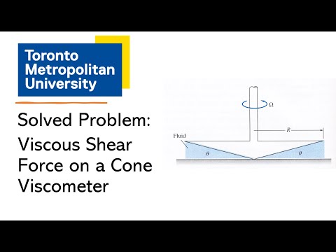 Solved Fluid Mechanics Problem: Viscous Shear on a Viscometer