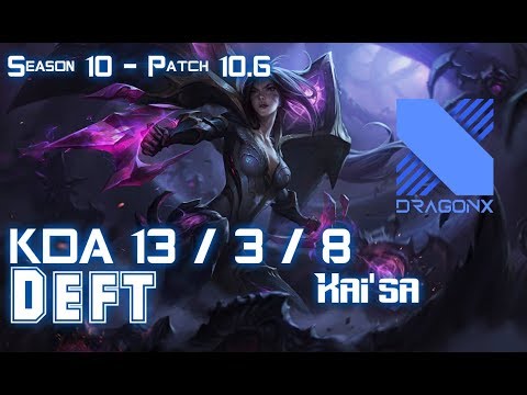 DRX Deft KAI'SA vs KALISTA ADC - Patch 10.6 KR Ranked