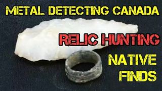 Metal Detecting Canada  Relic Hunt With Native American Relics #11