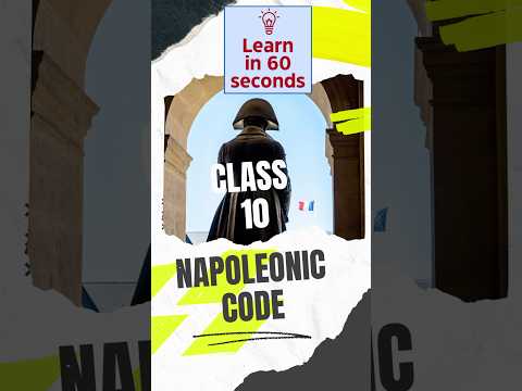 Trick to learn Napoleonic Code Civil Code of 1804 in 60 sec #class10  #shorts Nationalism in Europe