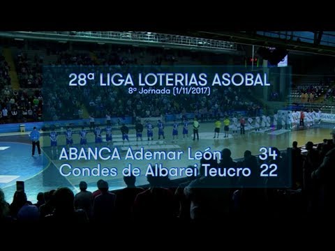 LIGA LOTERIAS ASOBAL J08 ABANCA Ademar León - Conde de Albarei Teucro 34 - 22