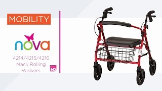 Product video: Nova Mighty Mack Heavy Duty Rolling Walker - 4216BL