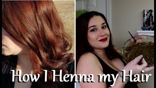 How I Henna My Hair : Light Mountain Red on Medium Dark Brunette Hair