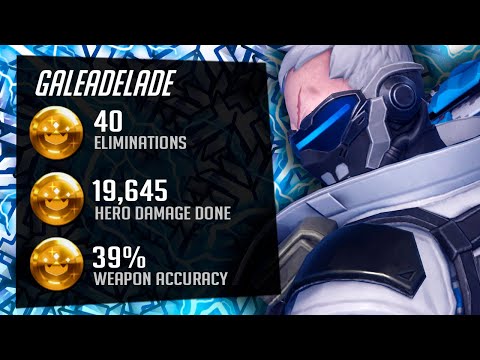 Gale DPS Main Soldier 76 - 40 elims! [ Overwatch Season 31 Top 500 ]