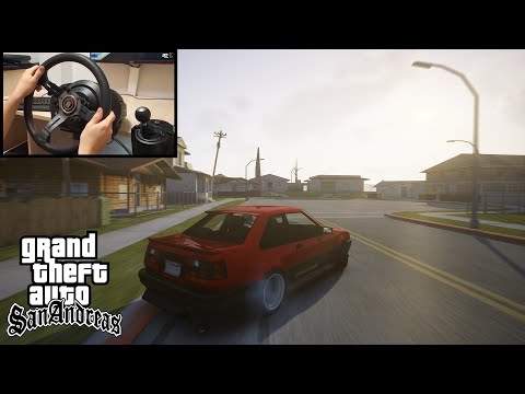 GTA San Andreas Grove Street Drifting with Futo | Assetto Corsa | Steering Wheel