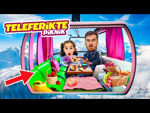ELİF SİNEM GÖKYÜZÜNDE PİKNİK YAPTI ‼️ TELEFERİKTE 24 SAAT !!