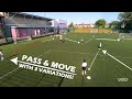Pass & Move Football/Soccer Drill | Patterns of Play with Progressions