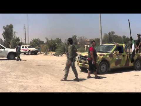 التصدي للطيران الحربي التابع لقوات النظام في مدينة دير الزور من قبل كتيبة عمر بن الخطاب