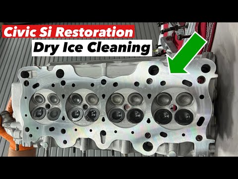 AHC EM1 Restoration Project - Dry Ice Cleaning on our B16A Engine and Transmission (Episode 13)