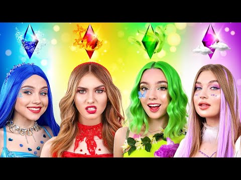 Fire, Water, Air and Earth Girl in Jail! Trying to Escape Four Elements Jail