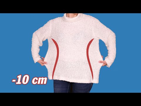 A simple way to shrink a big sweater to fit you perfectly in 5 minutes!