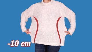 A simple way to shrink a big sweater to fit you perfectly in 5 minutes!