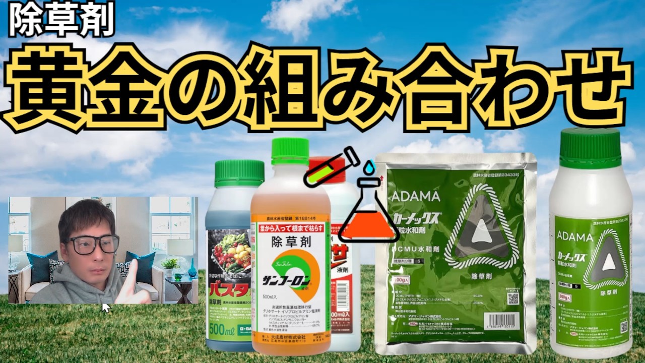 春に雑草対策する事で夏が楽になる「カーメックス」と組み合わせ除草剤「サンフーロン」