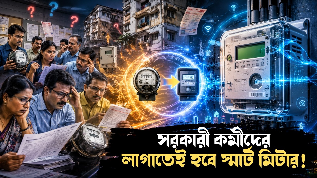 সরকারি কর্মী হলেই লাগাতে হবে স্মার্ট মিটার! বড়সড় ঘোষণা | Smart Meter | Government Employees