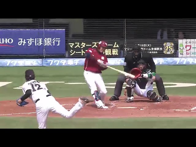 【2回表】イーグルス・藤田 センター前へ同点タイムリーヒット!! 2016/3/29 M-E