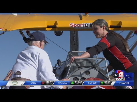 Utah veterans take to the skies in restored WWII biplane