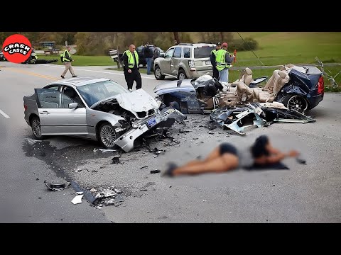 155 SHOCKING Car Crashes Moments Compilation 2024: Idiots in Cars Caught On Camera