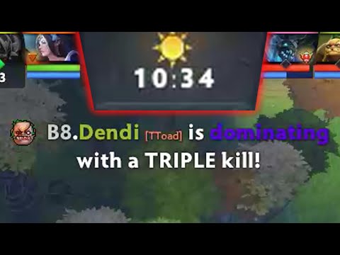 What make Dendi Pudge nonstop farming Hero at this minute?