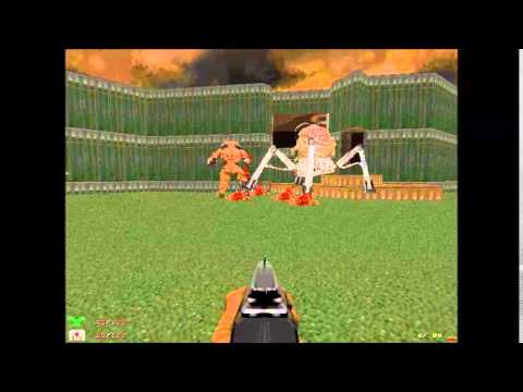 Doom 2 Infight Cyberdemon vs Spidermastermind