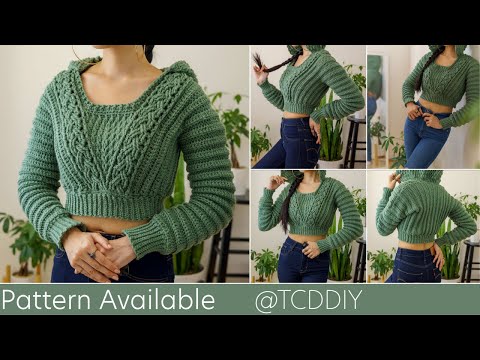 How to Crochet: Cable Stitch Hoodie | Pattern & Tutorial DIY