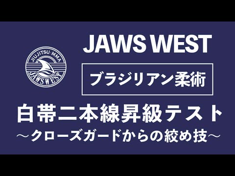 白帯昇級テスト二本線〜クローズガードからの絞め技編〜