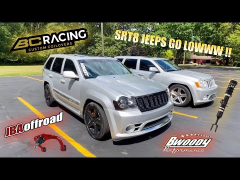 LOWERING THE SRT8 JEEPS ON BCRACING COILOVERS !!!