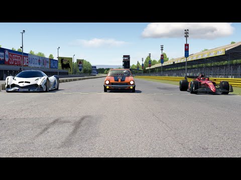 Chevrolet Vega 1971 15622bhp vs F1 Ferrari F1-75 2022 vs Devel Sixteen 2019