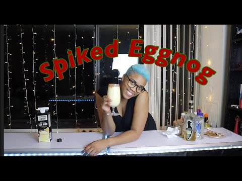 Holiday Spiked Eggnog Cocktail Recipe Tutorial