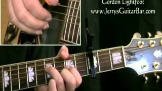 How To Play Gordon Lightfoot Bitter Green (intro only)