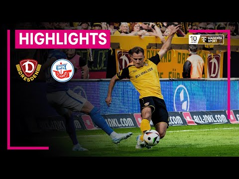 Dynamo Dresden - Hansa Rostock | Highlights 3. Liga | MAGENTA SPORT