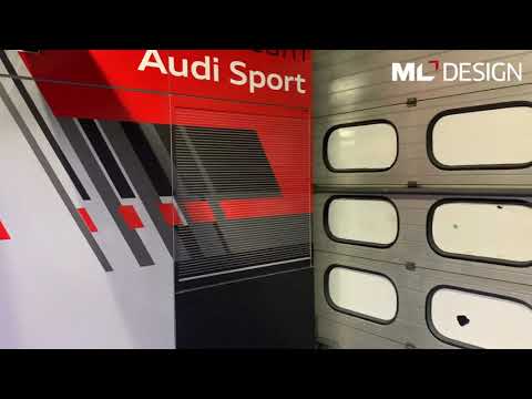 Aufbau DTM Raceboxen - Finale in Hockenheim 2019