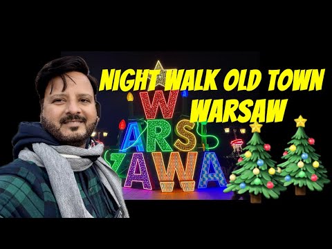 Warsaw at Night: The Most Beautiful Evening Walk in 4K